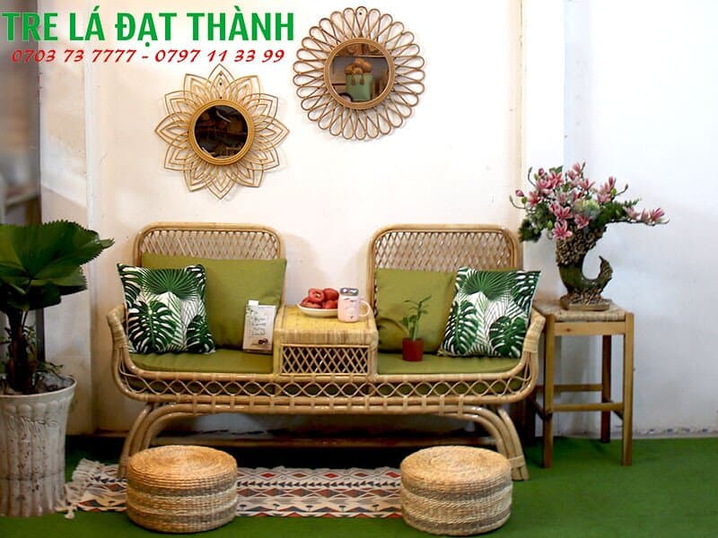 Bàn Ghế Mây Phòng Khách - BGMPK009